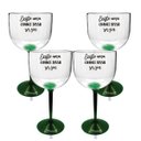 Ver imagem 1 de Kit 4 Taças Gin Bicolor Verde Acrílico Personalizada - Chance de Ser Gin