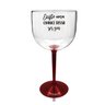 Kit 4 Taças Gin Bicolor Vermelha Acrílico Personalizada - Chance de Ser Gin - 2