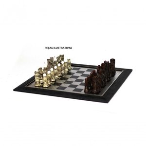 Tabuleiro Inox Luxo Preto 833