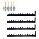 Ver imagem 1 de 4 Araras Cabideiros Fixos de Parede Rt Aço Reforçado Pinos Organizadores Cabides Loja Closet Quarto