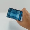 Ver imagem 4 de Vaso Decorativo Enfeite 15x11x6cm Vidro Azul Marinella