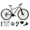 Ver imagem 1 de Bicicleta Aro 29 Absolute Nero 5 Freio Hidráulico K7 27v Garfo com Trava Pneu com Faixa - Cinza Tam
