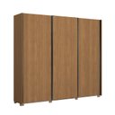 Ver imagem 4 de Guarda Roupa Roupeiro 3 Portas de Correr 4 Gavetas com Pes 260cm Cb03t582 Kappesberg