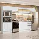 Ver imagem 1 de Armário de Cozinha Completa 100% Mdf 310 Cm Branco Smart 01