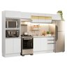 Armário de Cozinha Completa 100% Mdf 310 Cm Branco Smart 01 - 3