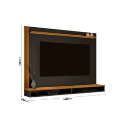 Painel de TV Davos EDN Preto - 2