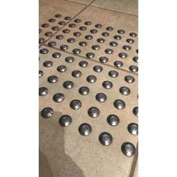 Elemento Tátil Alerta Inox Adesivado Frisado - 6