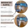 Elemento Tátil Alerta Inox Adesivado Frisado - 8