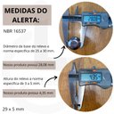Ver mais imagens de Elemento Tátil Alerta Inox Adesivado Frisado