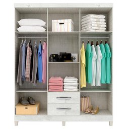 Guarda Roupa Casal Módena 6 Portas Malbec – Incorplac - 2 Guarda Roupa Casal Módena 6 Portas Malbec – Incorplac - 2