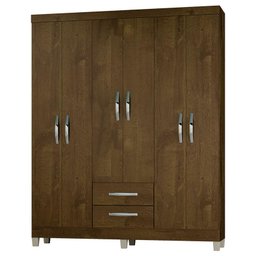 Guarda Roupa Casal Módena 6 Portas Malbec – Incorplac - 1 Guarda Roupa Casal Módena 6 Portas Malbec – Incorplac - 1