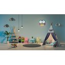 Ver imagem 3 de Luminária de Teto Plafon de Led Arandela Quarto Bebê Criança Coruja Bivolt:branco Frio 6500k/110v/22