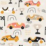 Papel de Parede com carros de corrida retrô desenhados à mão. ilustração de textura de carro de dese - 1