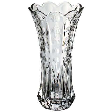 Vaso Decorativo de Vidro Transparente 19x10x10cm Enfeite Sala Mesa Estante