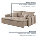 Ver imagem 7 de Sofá Cama em Madeira Eucalipto 180cm Detroid Yescasa
