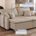 Ver mais imagens de Sofá Cama em Madeira Eucalipto 180cm Detroid Yescasa