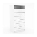 Ver imagem 2 de Cômoda Rack 6 Gavetas 1 Nicho Maxi - Branco Branco