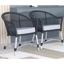 Ver imagem 2 de 2 Poltronas Chile em Corda Náutica Alumínio Trama Original