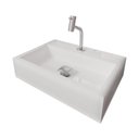 Ver imagem 2 de Cuba Pia Banheiro Suprema com Torneira Inox e Valvula Click Branco