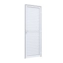 Ver imagem 1 de Porta de Giro Alumínio Laminada Ventilada Ideale 215CMX85CMX4,5cm Lucasa Branco