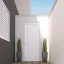Ver imagem 3 de Porta de Giro Alumínio Laminada Ventilada Ideale 215CMX85CMX4,5cm Lucasa Branco
