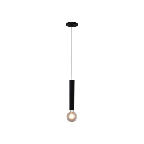 Luminária Pendente Slim Med 1 Lamp E27 Preto - 3111 Med Pt