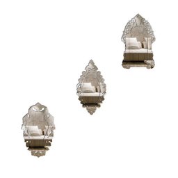 Kit Mini Espelhos Decorativos Venezianos Pegui Bari 3 Peças - 1