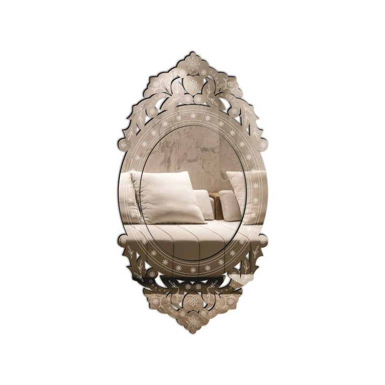 Espelho Decorativo Veneziano Pegui 16x32 3890