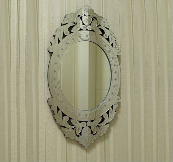 Espelho Decorativo Veneziano Pegui 16x32 3890 - 6