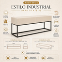 Ver imagem 2 de Rack Eros 140cm Off White Pés de Ferro Preto Ideal para TV até 50