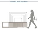 Ver imagem 6 de Rack Extensível para TV até 60 Polegadas 240x56cm Portas Ripadas Aruá CabeCasa MadeiraOriginals