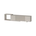 Ver imagem 3 de Rack Extensível para TV até 60 Polegadas 240x56cm Portas Ripadas Aruá CabeCasa MadeiraOriginals