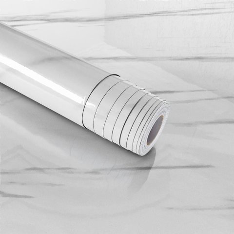 Kit 20 Metros de Papel de Parede Adesivo Lavavel Mármore Carrara