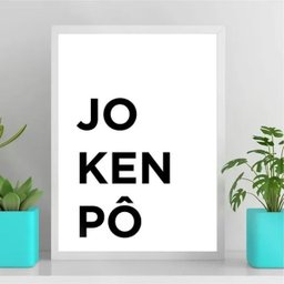 Quadro Decorativo Jokenpô 33x24cm:moldura Preta - 2