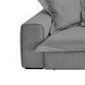 Sofá 3 Lugares Retrátil e Reclinável Boston 2,72M Tecido 14274 Veludo Cinza Zidi - 2