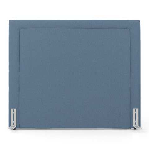 Cabeceira Cama Box Queen Size Alba 160cm com Frame Linho Azul - Desk Design