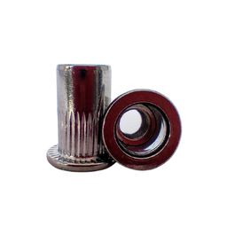 Rebite Rosca Recartilhado Cab Plana M8 Aço Inox C/10 Unid - 4