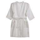 Ver imagem 2 de Roupão de Banho Adulto Unissex M Lino - Karsten Branco