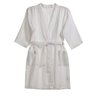 Roupão de Banho Adulto Unissex M Lino - Karsten Branco - 2