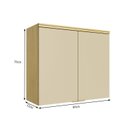 Ver imagem 3 de Armário Aéreo 2 Portas 80cm Ellite Yescasa