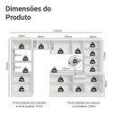 Ver imagem 4 de Armário de Cozinha Completa 100% MDF 310m Smart Madesa