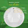 Banheira Redonda Joinville com Hidro em Acrílico - 4