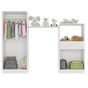 Ver imagem 6 de Guarda-roupa Infantil 4 Portas e 1 Gaveta Merengue Multimóveis Branco