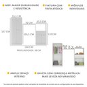 Ver imagem 4 de Guarda-roupa Infantil 4 Portas e 1 Gaveta Merengue Multimóveis Branco