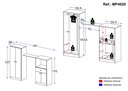 Ver imagem 5 de Guarda-roupa Infantil 4 Portas e 1 Gaveta Merengue Multimóveis Branco