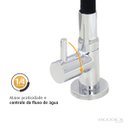 Ver imagem 4 de Torneira de Cozinha Gourmet Mesa Revestida Silicone Preto Flexível c61 Bico Arejador Cone Duplo Jato