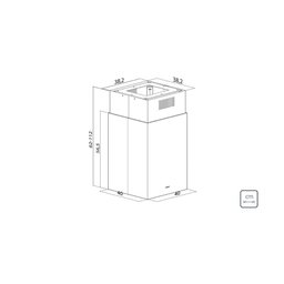 Coifa De Ilha Tramontina Square Isla 40 Silent 220V - 7