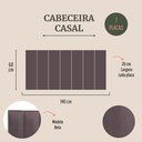 Ver imagem 2 de Cabeceira Casal Modulada Reta Cama Box