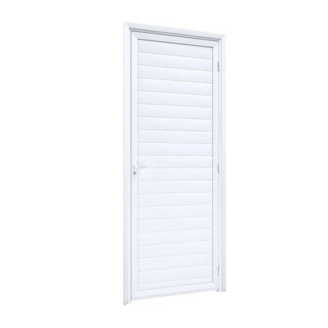 Porta de Giro Lambri sem Maçaneta Ideale 215CMX85CMX4,5cm Lucasa Branco