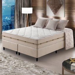 Cama Box Queen Anjos  Molas Superlastic Bahamas 193x203x63 Zidi - 2